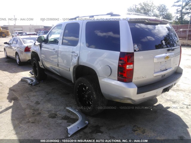 1GNSCBE07DR180817 - 2013 CHEVROLET TAHOE C1500 LT SILVER photo 3