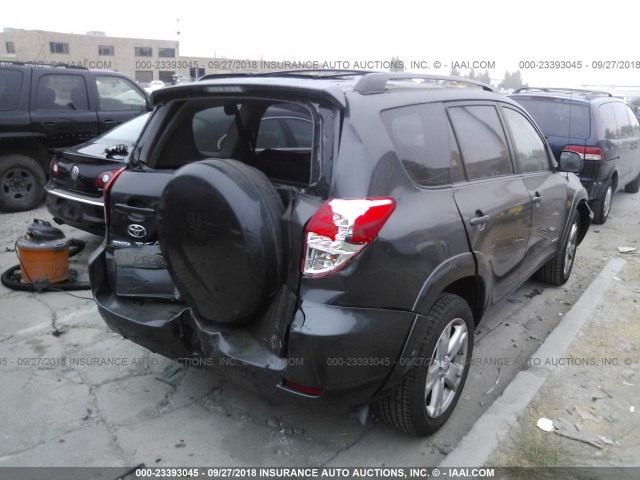 JTMZK32V376003266 - 2007 TOYOTA RAV4 SPORT GRAY photo 4