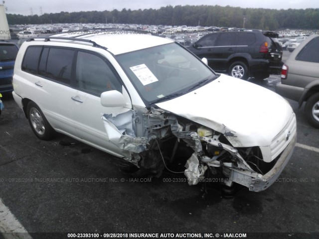 JTEGP21A260118133 - 2006 TOYOTA HIGHLANDER LIMITED WHITE photo 1