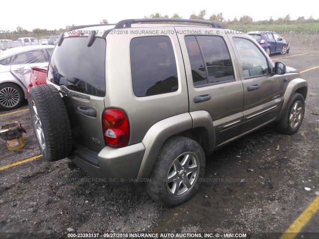 1J8GL58K04W119946 - 2004 JEEP LIBERTY LIMITED GOLD photo 4