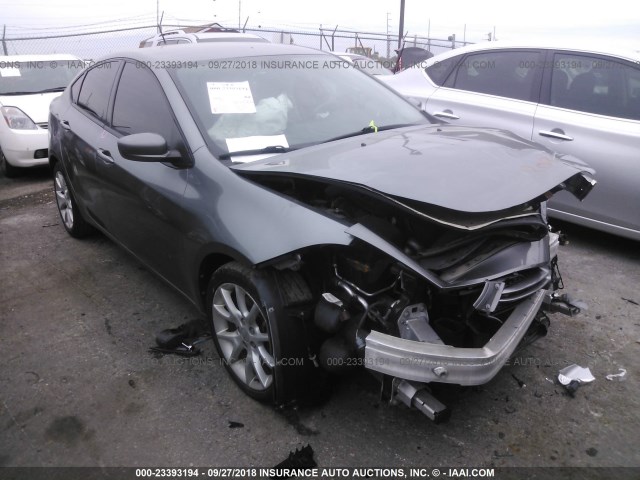 1C3CDFBA0DD708360 - 2013 DODGE DART SXT GRAY photo 1