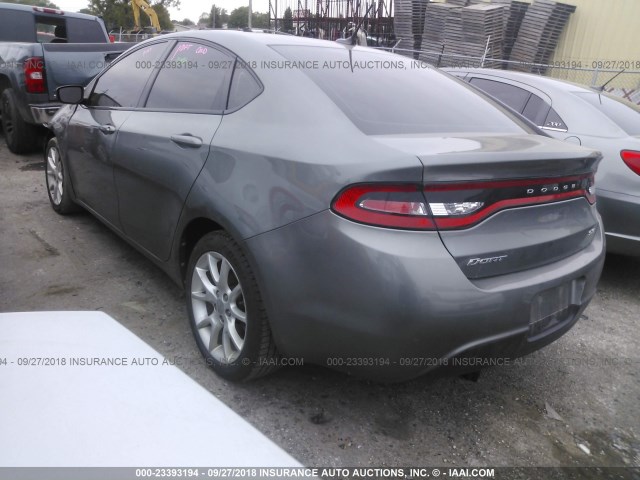 1C3CDFBA0DD708360 - 2013 DODGE DART SXT GRAY photo 3