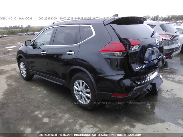 KNMAT2MV8HP566665 - 2017 NISSAN ROGUE S/SV BLACK photo 3