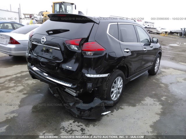 KNMAT2MV8HP566665 - 2017 NISSAN ROGUE S/SV BLACK photo 4