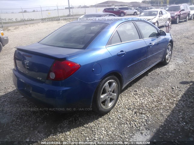 1G2ZH558264181295 - 2006 PONTIAC G6 GT BLUE photo 4