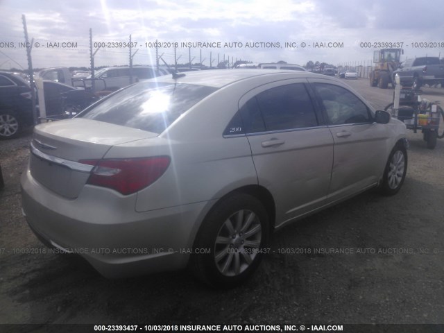 1C3CCBBB7DN595053 - 2013 CHRYSLER 200 TOURING GOLD photo 4