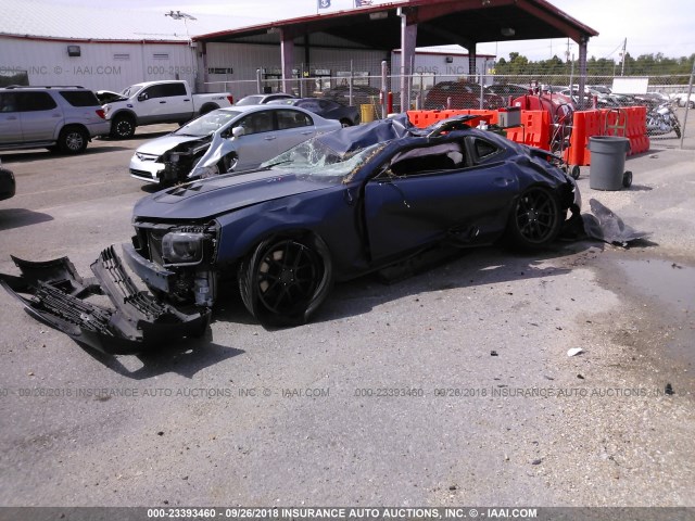 2G1FL1EP1D9806821 - 2013 CHEVROLET CAMARO ZL1 蓝色 照片 2