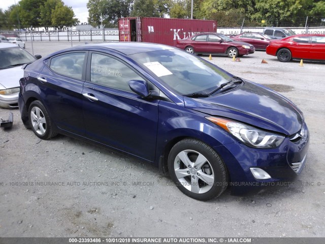 5NPDH4AE2DH297616 - 2013 HYUNDAI ELANTRA GLS/LIMITED BLUE photo 1