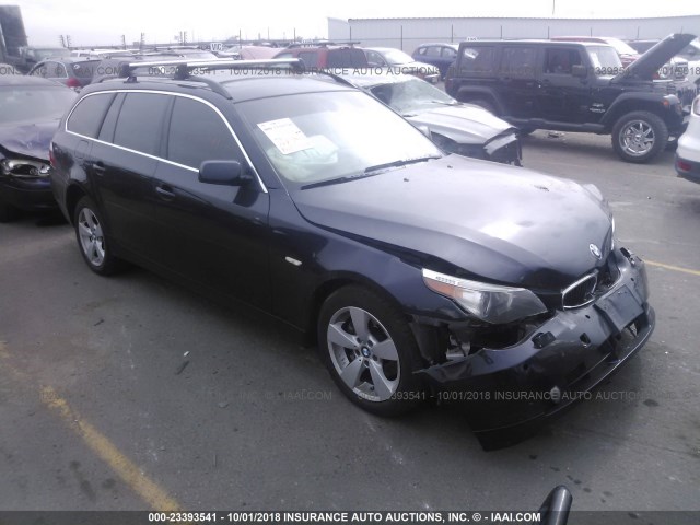 WBANN73547CN04757 - 2007 BMW 530 XIT BLUE photo 1