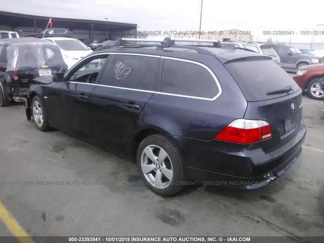 WBANN73547CN04757 - 2007 BMW 530 XIT BLUE photo 3