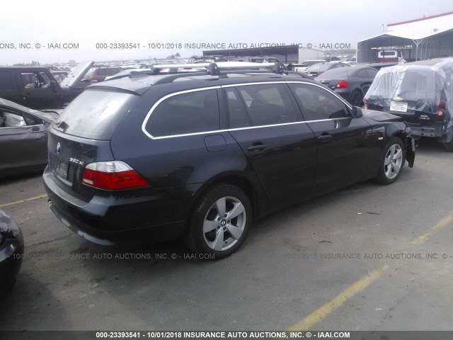 WBANN73547CN04757 - 2007 BMW 530 XIT BLUE photo 4