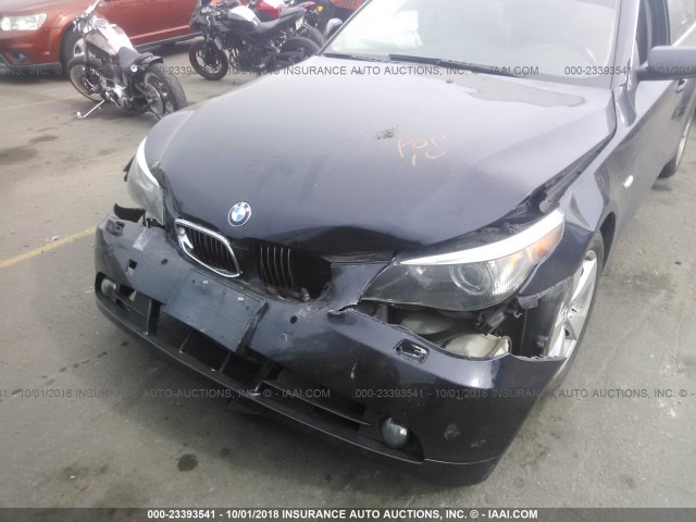 WBANN73547CN04757 - 2007 BMW 530 XIT BLUE photo 6
