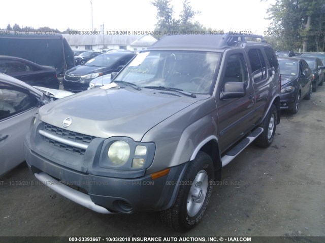 5N1ED28T43C637363 - 2003 NISSAN XTERRA XE/SE GOLD photo 2