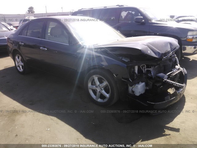 5NPEU46F07H187430 - 2007 HYUNDAI SONATA SE/LIMITED Dark Blue photo 1