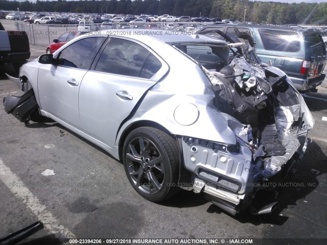 1N4AA5AP0DC819868 - 2013 NISSAN MAXIMA S/SV SILVER photo 3