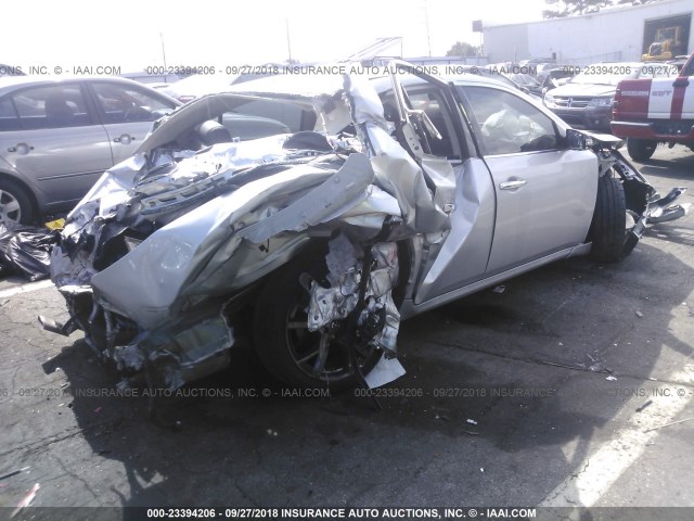 1N4AA5AP0DC819868 - 2013 NISSAN MAXIMA S/SV SILVER photo 4