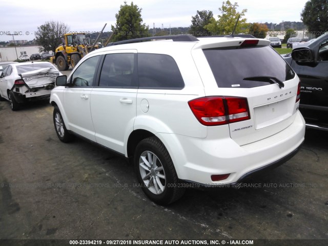 3C4PDCBG2HT510623 - 2017 DODGE JOURNEY SXT WHITE photo 3