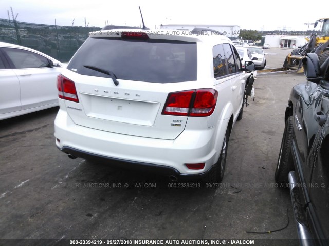 3C4PDCBG2HT510623 - 2017 DODGE JOURNEY SXT WHITE photo 4