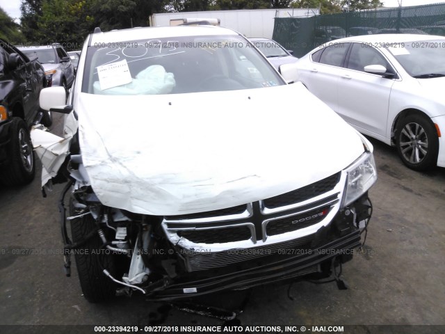 3C4PDCBG2HT510623 - 2017 DODGE JOURNEY SXT WHITE photo 6