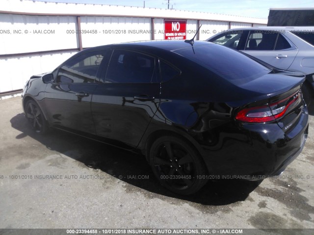 1C3CDFBB9ED866562 - 2014 DODGE DART SXT BLACK photo 3