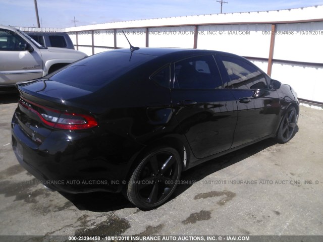 1C3CDFBB9ED866562 - 2014 DODGE DART SXT BLACK photo 4