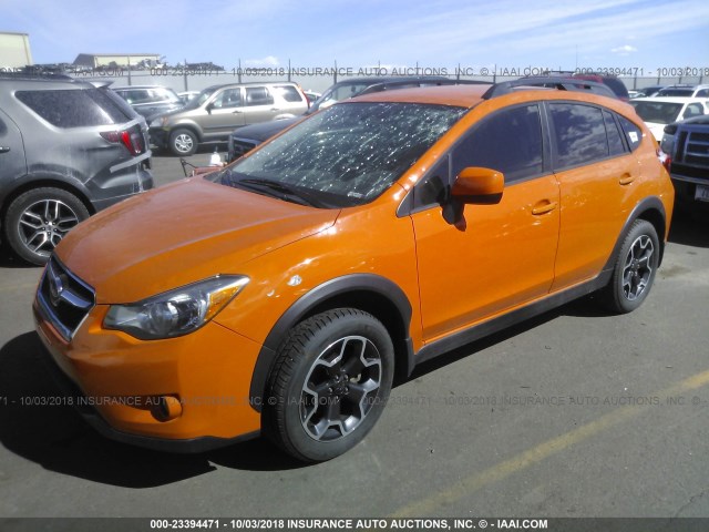 JF2GPACC9D1803669 - 2013 SUBARU XV CROSSTREK 2.0 PREMIUM ORANGE photo 2