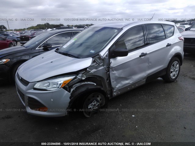 1FMCU0F75GUB58600 - 2016 FORD ESCAPE S SILVER photo 2