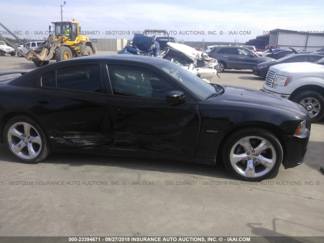 2C3CDXCT1EH155311 - 2014 DODGE CHARGER R/T BLACK photo 6