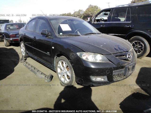 JM1BK324481816252 - 2008 MAZDA 3 S BLACK photo 1