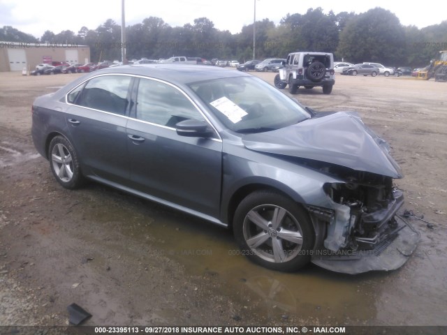 1VWBP7A32DC035341 - 2013 VOLKSWAGEN PASSAT SE GRAY photo 1