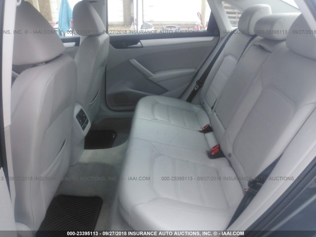 1VWBP7A32DC035341 - 2013 VOLKSWAGEN PASSAT SE GRAY photo 8