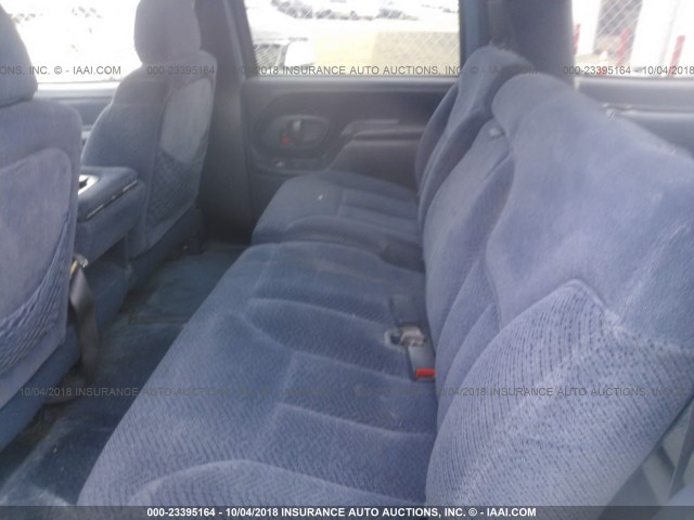 1GNGK26J8TJ358473 - 1996 CHEVROLET SUBURBAN K2500 BLUE photo 8