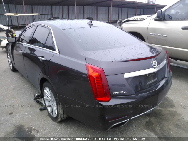 1G6AX5S32E0193654 - 2014 CADILLAC CTS LUXURY COLLECTION PURPLE photo 3