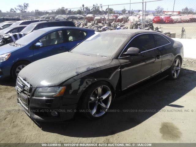 WAUDK78T98A025923 - 2008 AUDI A5 QUATTRO BLACK photo 2