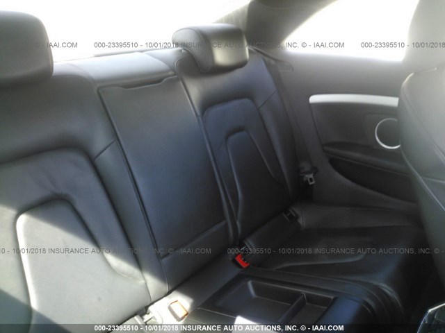 WAUDK78T98A025923 - 2008 AUDI A5 QUATTRO BLACK photo 8