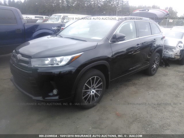 5TDJZRFH5JS529177 - 2018 TOYOTA HIGHLANDER SE/XLE BLACK photo 2