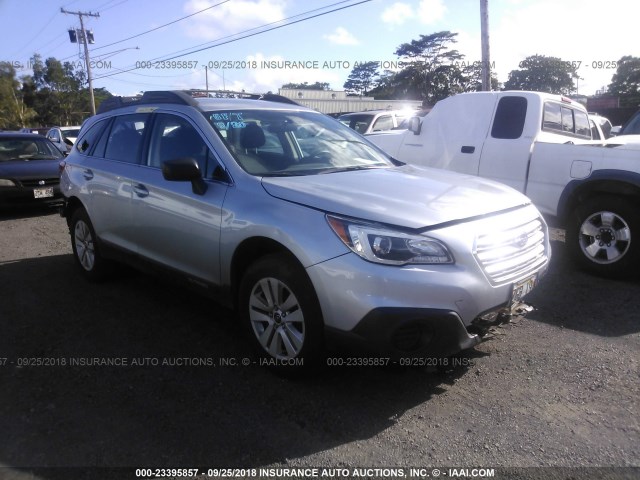 4S4BSAAC7H3407420 - 2017 SUBARU OUTBACK 2.5I SILVER photo 1