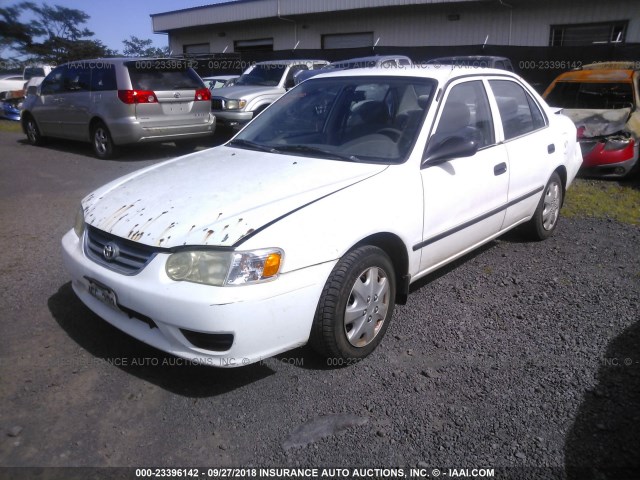 1NXBR12E51Z423479 - 2001 TOYOTA COROLLA CE/LE/S WHITE photo 2