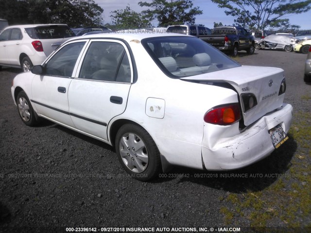 1NXBR12E51Z423479 - 2001 TOYOTA COROLLA CE/LE/S WHITE photo 3