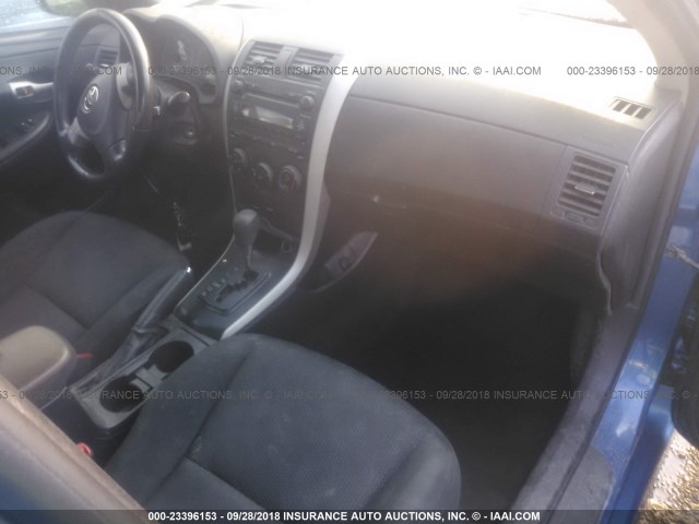 1NXBU40E49Z045993 - 2009 TOYOTA COROLLA S/LE/XLE BLUE photo 5