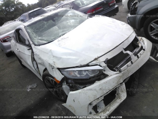 2HGFC3B79JH350349 - 2018 HONDA CIVIC EXL WHITE photo 1