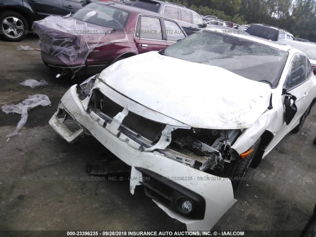 2HGFC3B79JH350349 - 2018 HONDA CIVIC EXL WHITE photo 2