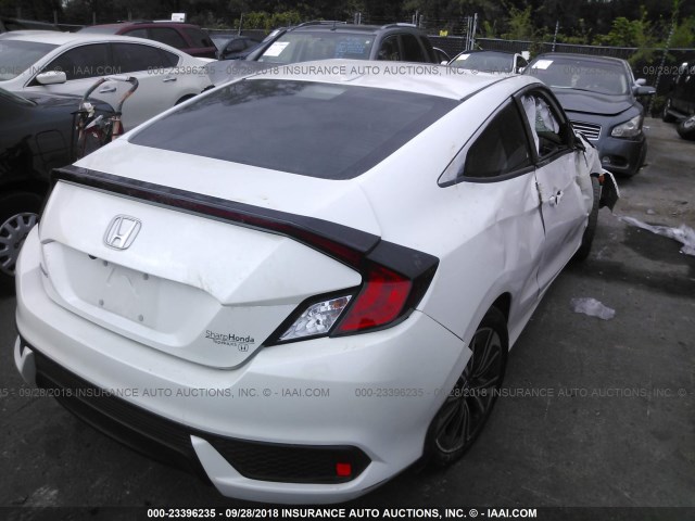 2HGFC3B79JH350349 - 2018 HONDA CIVIC EXL WHITE photo 4