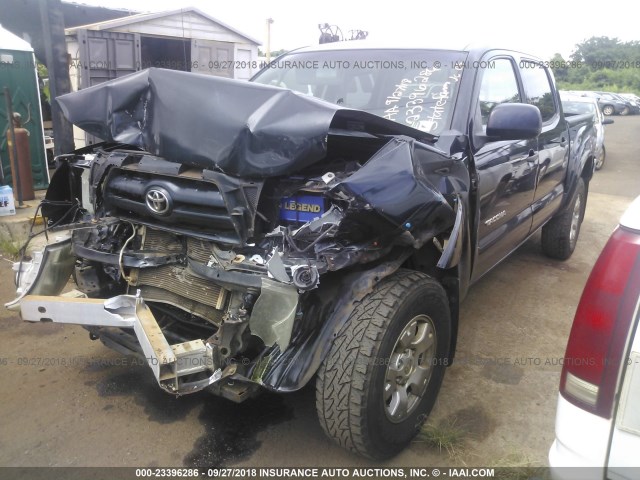 5TELU42N77Z411391 - 2007 TOYOTA TACOMA DOUBLE CAB 蓝色 照片 2