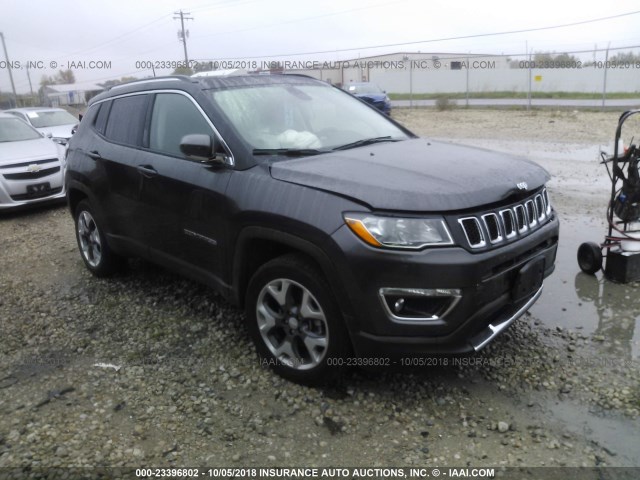 3C4NJDCBXJT209693 - 2018 JEEP COMPASS LIMITED GRAY photo 1