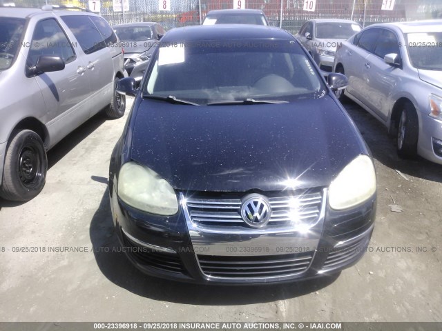 3VWRJ71KX9M035522 - 2009 VOLKSWAGEN JETTA WOLFSBURG BLACK photo 6