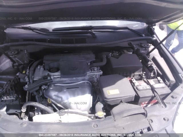 4T4BF1FKXFR479309 - 2015 TOYOTA CAMRY LE/XLE/SE/XSE GRAY photo 10