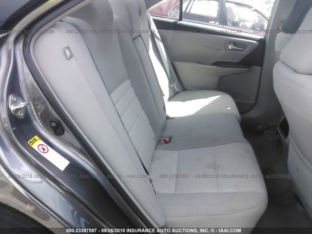 4T4BF1FKXFR479309 - 2015 TOYOTA CAMRY LE/XLE/SE/XSE GRAY photo 8