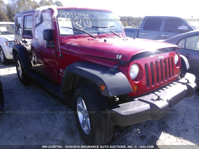 1J4GA391X7L202520 - 2007 JEEP WRANGLER X RED photo 1