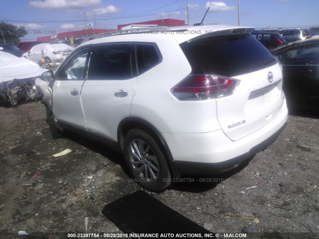 5N1AT2MV2EC761546 - 2014 NISSAN ROGUE S/SL/SV WHITE photo 3